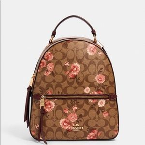 New Coach Jordyn Backpack Canvas W/ Prairie Daisy